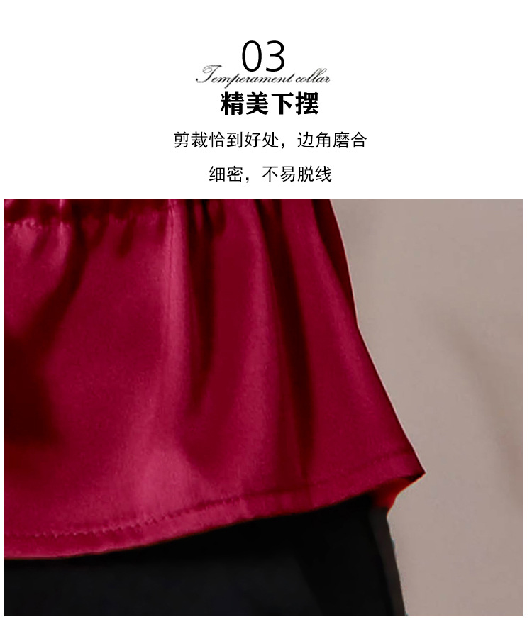 真丝t恤女短袖2025新款夏装时尚显瘦卡腰桑蚕丝小衫缎面打底上衣详情6