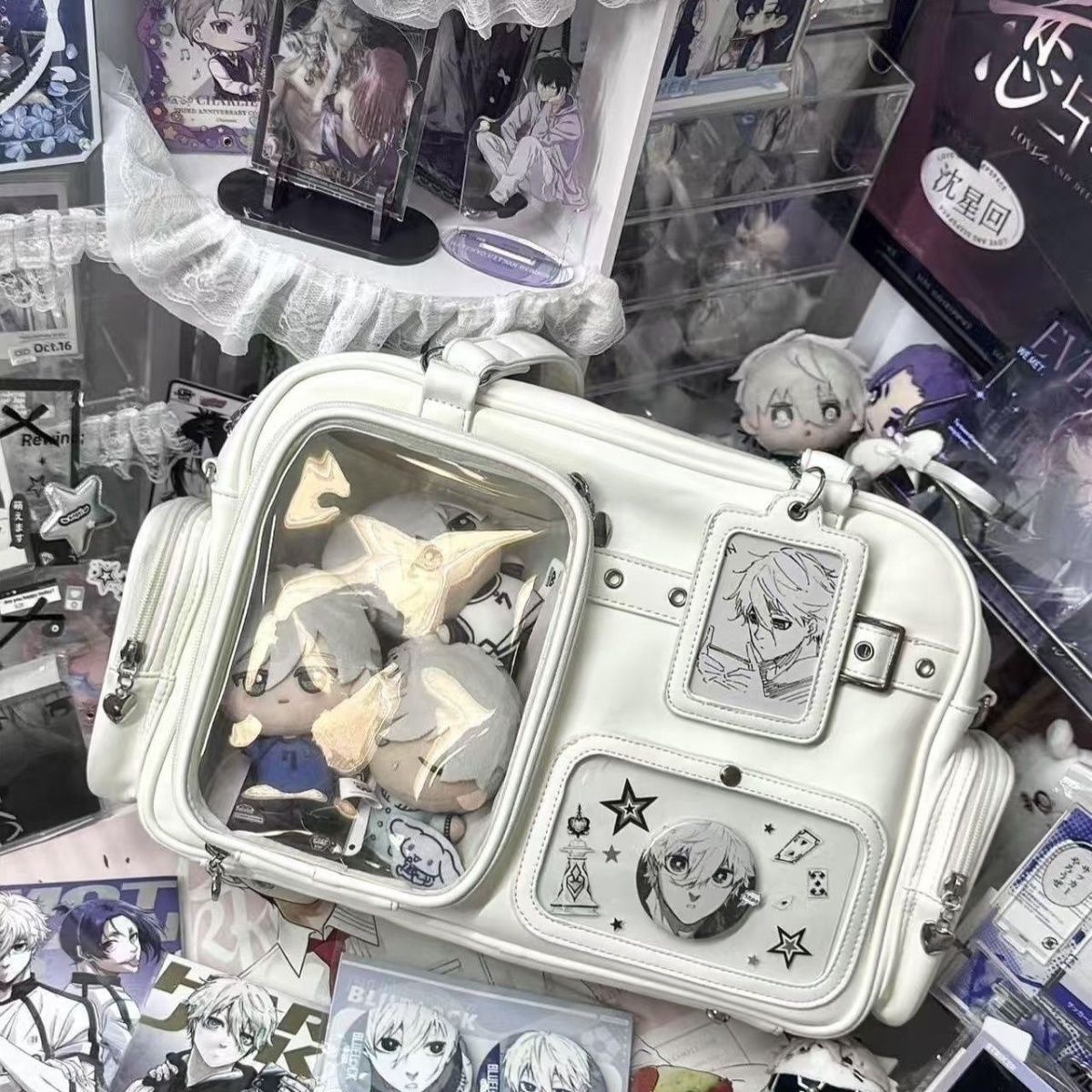 追星人演唱会藏灯牌15㎝娃包大容量追星人双肩斜挎学生日常痛包详情2