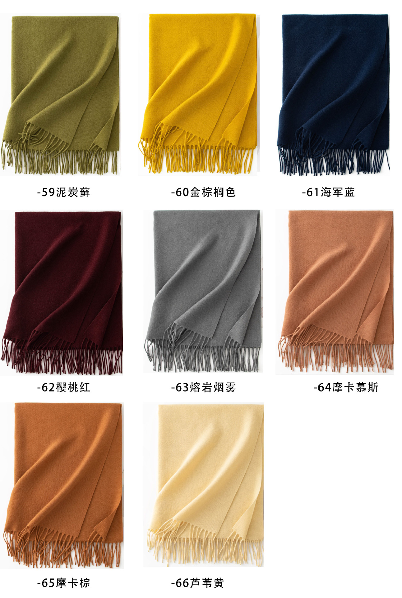 安可拉红围巾秋冬韩系氛围感女士百搭仿羊绒围巾纯色保暖围脖披肩详情11