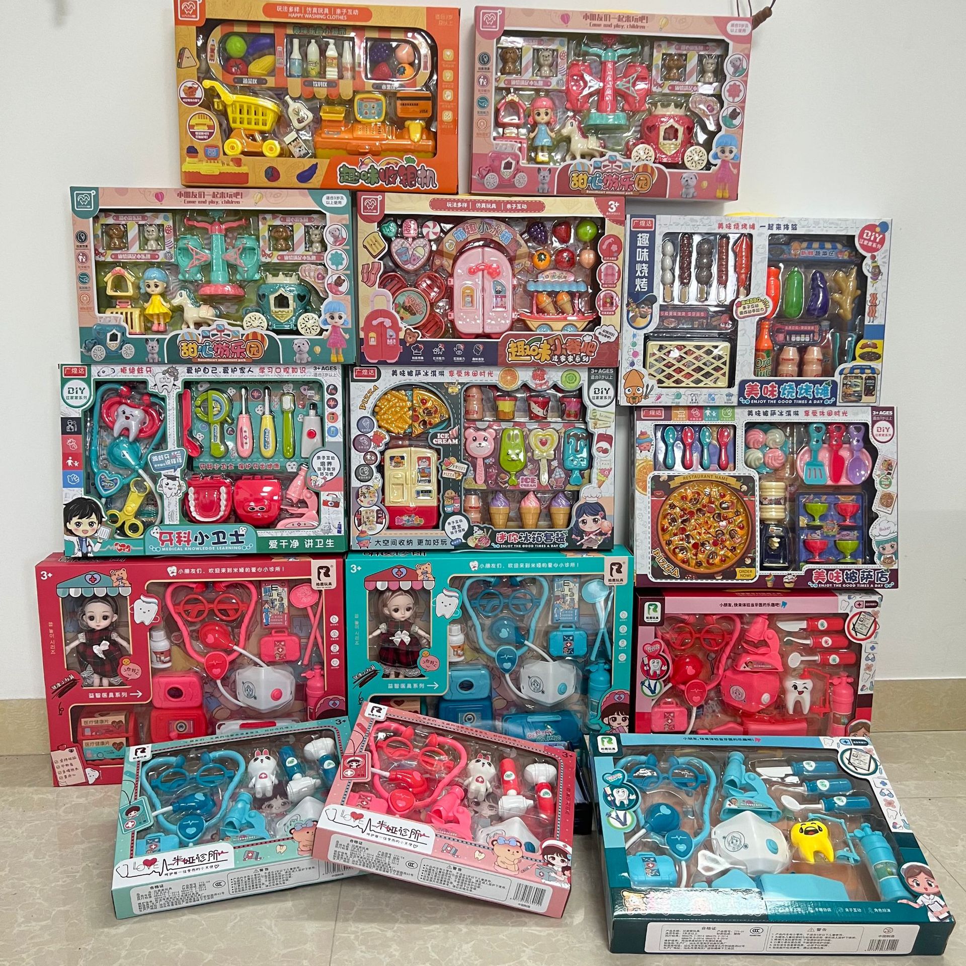 儿童切切乐过家家做饭迷你餐厨房玩具套装男女孩教培机构招生礼品