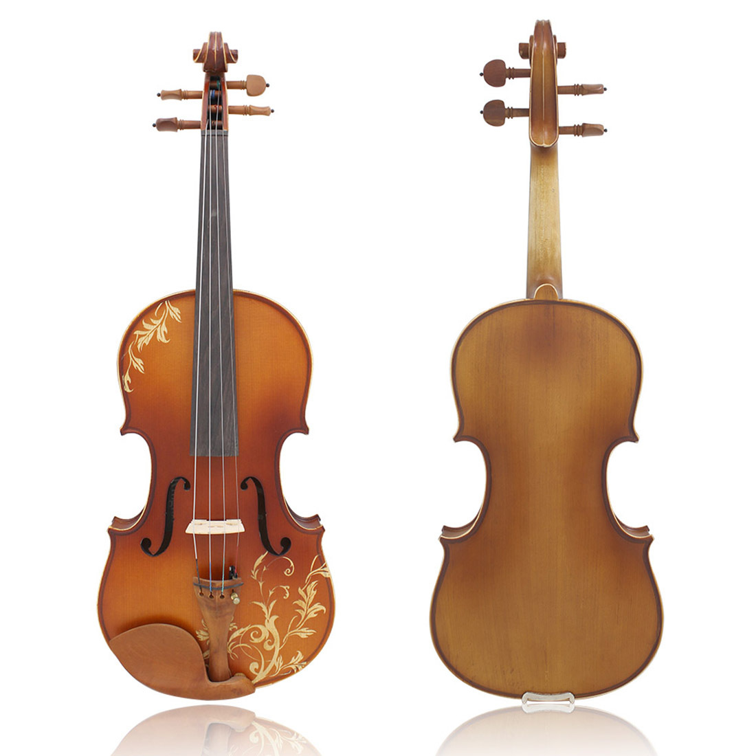 批发初学工艺花纹小提琴云杉面板花雕提琴考级演奏手工提琴violin