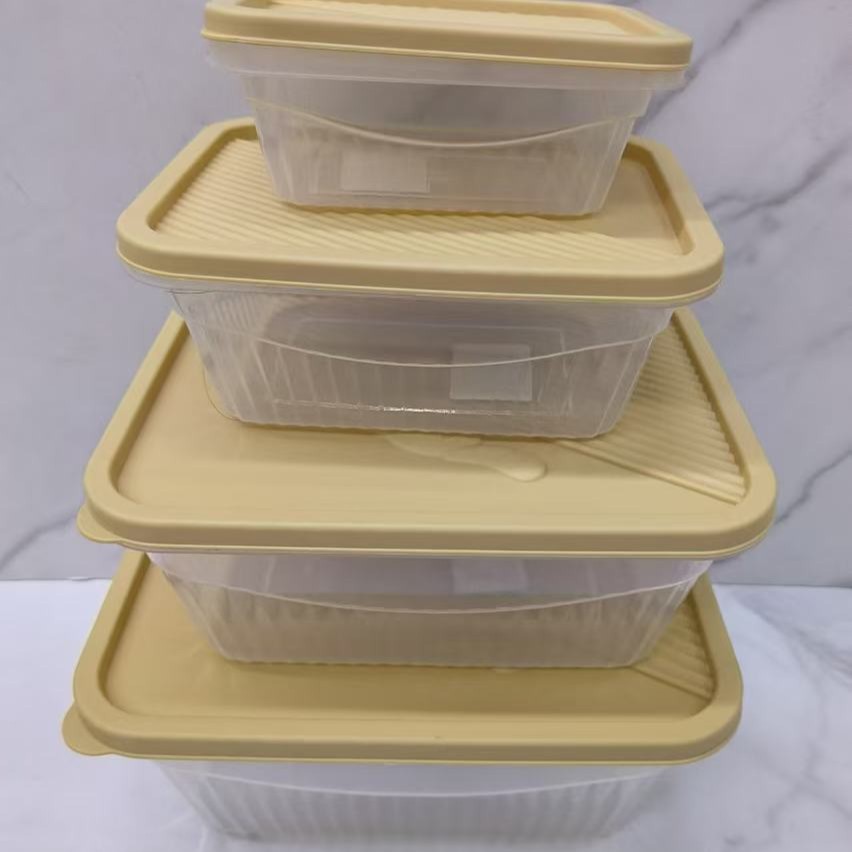 Sealed food storage boxes, plastic household large-capacity storage boxes, food and fruit storage boxes, meal boxes, cake boxes