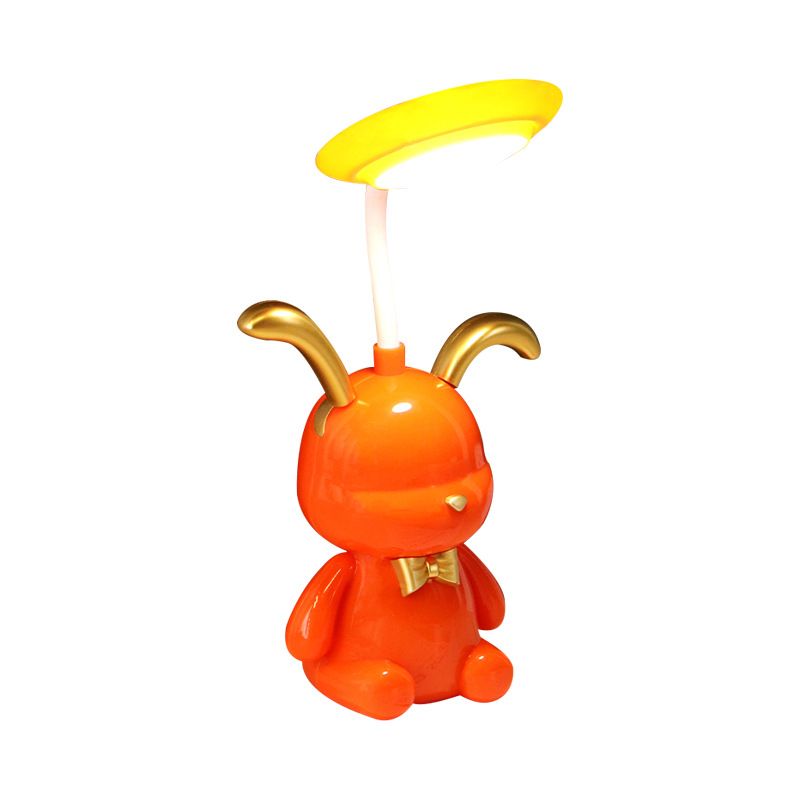 Cartoon Rabbit Violent Bear Led Small Table Lamp Hose Adjustable Angle Rechargeable Children's Room Eye Protection Learning Light Item Picture