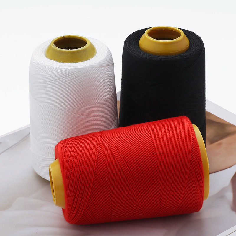 Wholesale of 203 polyester sewing thread, colored pagoda sewing thread, and household black and white clothing sewing machine thread in stock details Picture