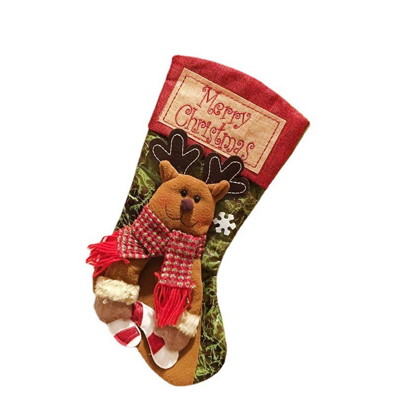 Christmas Stocking Gift Bag Christmas Decoration Stocking Christmas Eve Christmas Gift Children's Christmas Tree Pendant Goodie Bag Item Picture