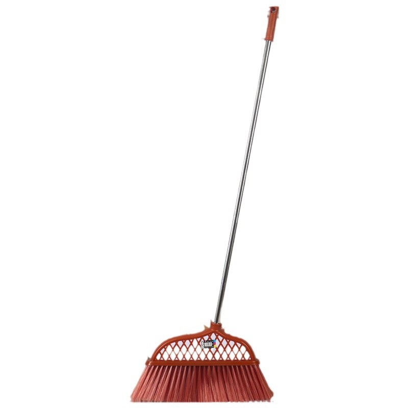 Household cleaning stainless steel broom with thickened large plastic broom handle for home and office cleaning Item Picture