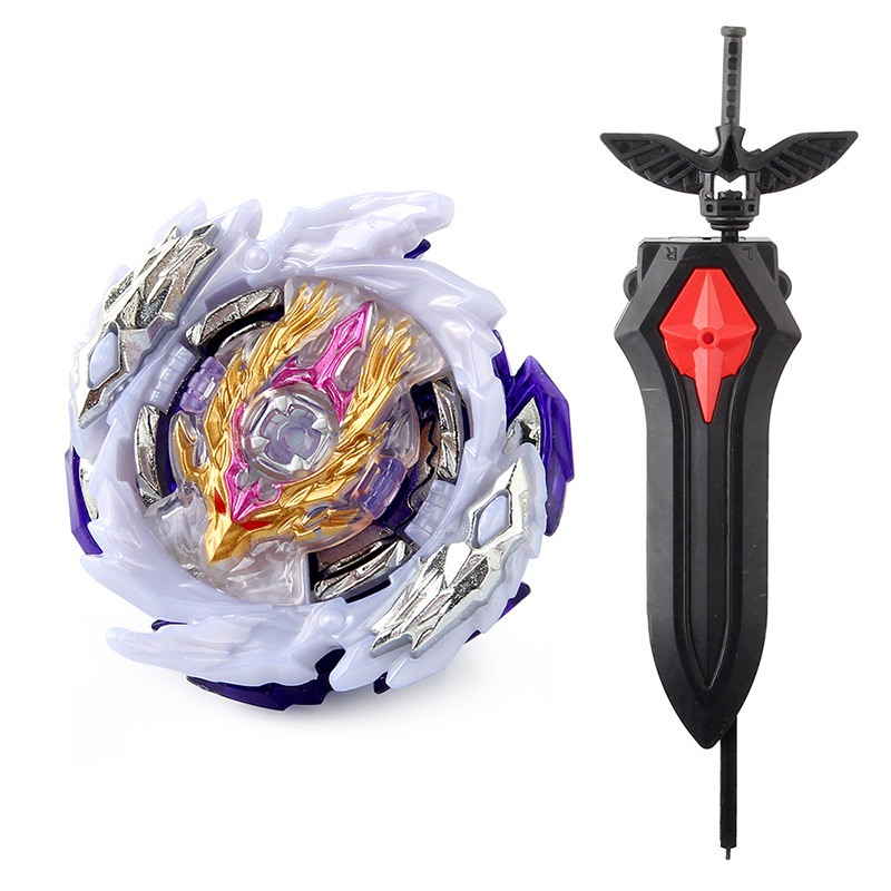 Factory supply Z brand burst gyroscope toy Super King Series B-168A Bidirectional pull ruler sword-shaped launcher box details Picture