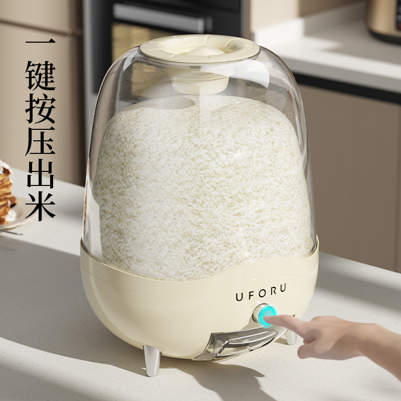 20 Catty Kitchen Household Rice Bucket Insect-Proof Moisture-Proof Sealed Grain Storage Tank Flour Food Grade Multi-Grain Rice Storage Box Application Scenario