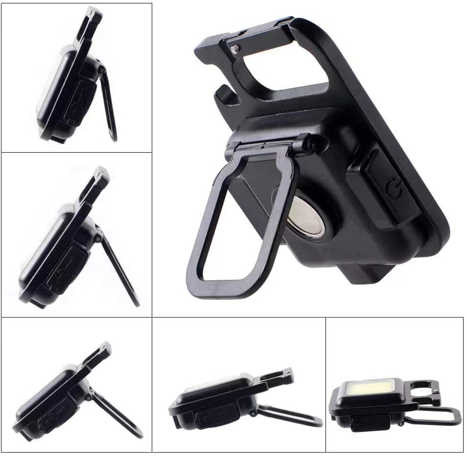 Multi-functional mini keychain light portable folding work light Type-C charging COB high-brightness outdoor emergency light Application Scenario