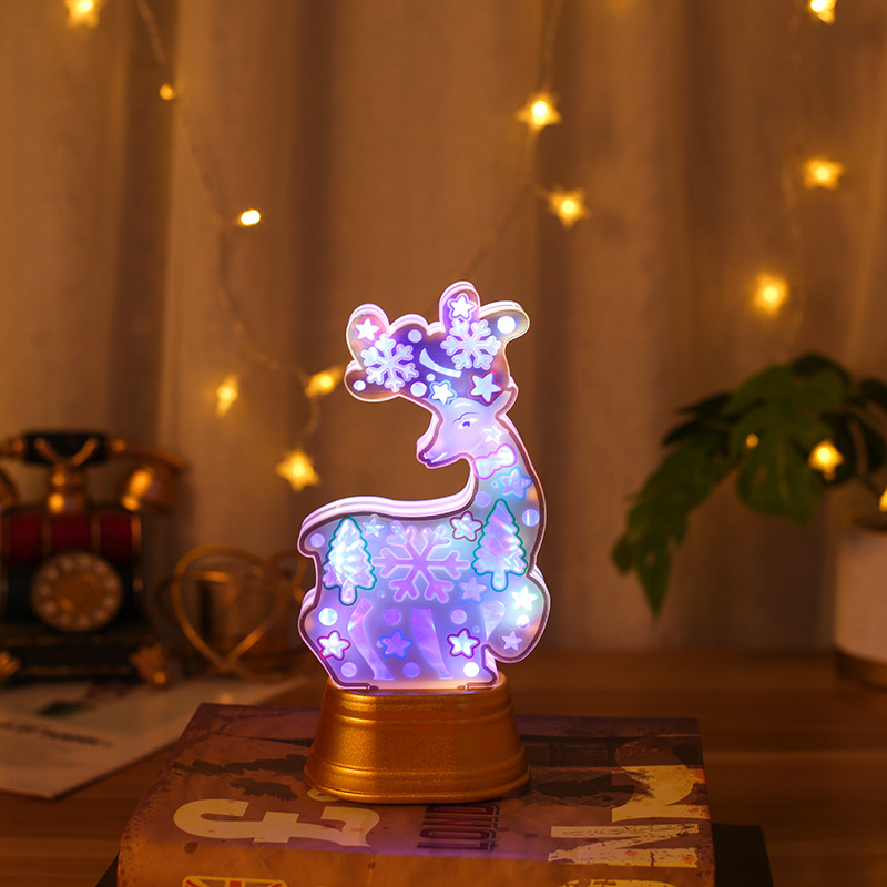 Cross-border Christmas LED illuminated Christmas reindeer decorations, Christmas light decorations, Christmas tree best-selling pendants details Picture