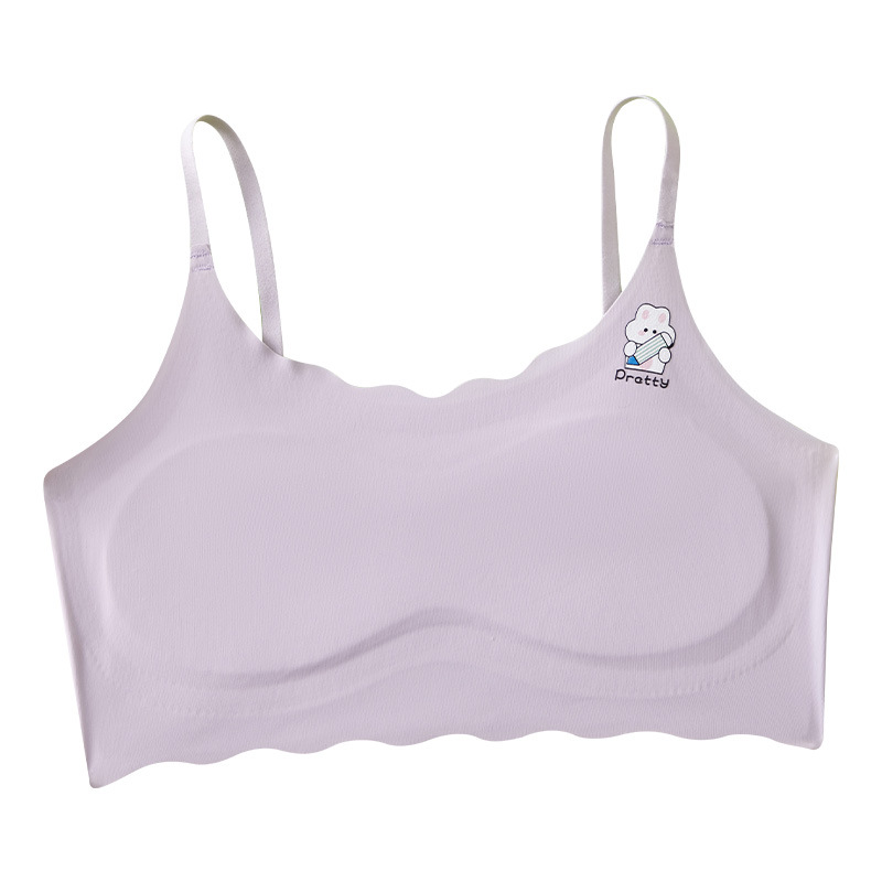 Girls' Underwear Development Period Children's Vests Small Middle And High School Students Seamless Bra Breathable Wrap Chest Sports Wipe Chest Female Item Picture