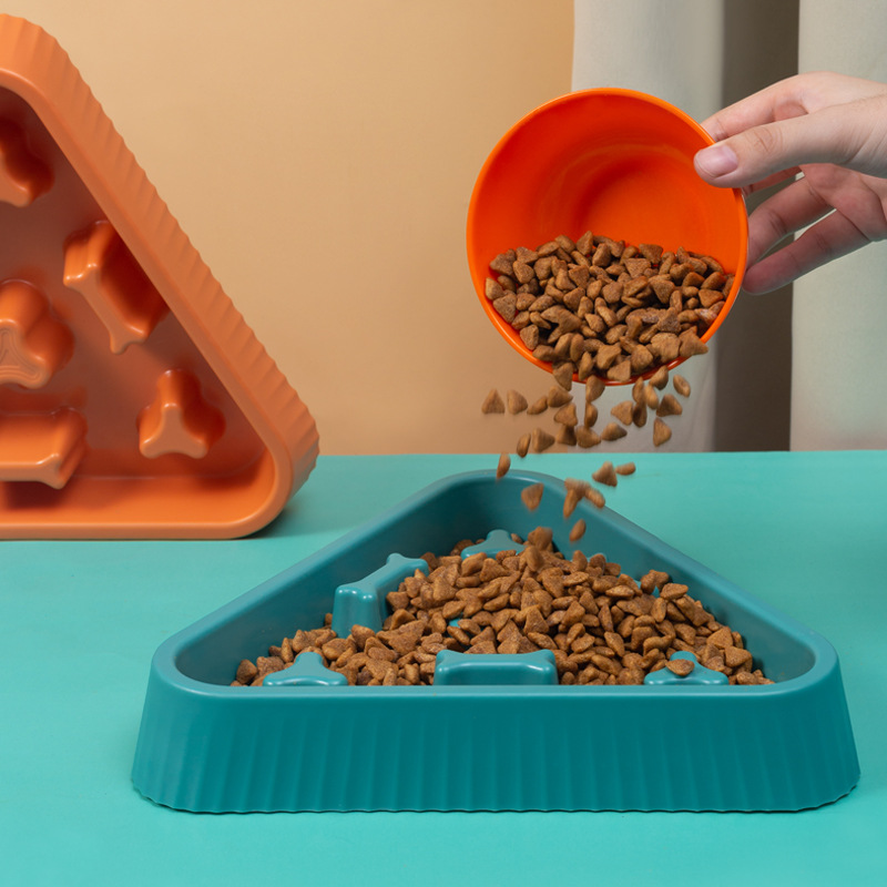 Pet slow food bowl, Teddy Pug, small and medium-sized dog anti-choking bowl, anti-slip slow food bowl, rice bowl, dog bowl, pet supplies details Picture