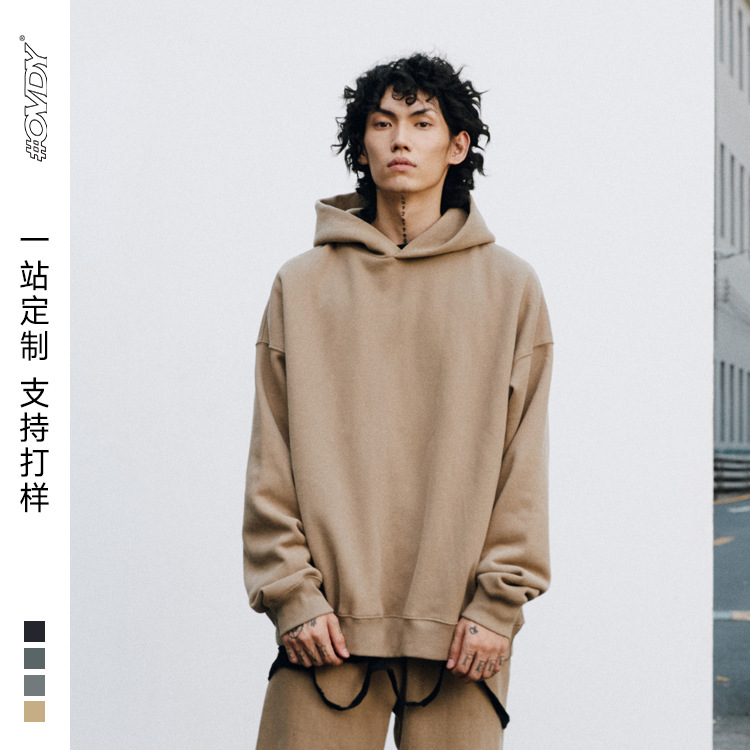 Men's fashion brand sweatshirts, custom logo printing, small batch cultural T-shirts, group class