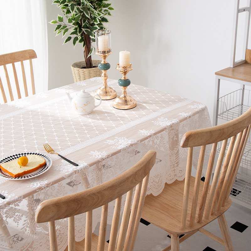 Lace Table Table Tablecloth Modern Simple Cloth Rectangular Cloth Art European Round Household Small Fresh Tablecloth Wholesale Application Scenario