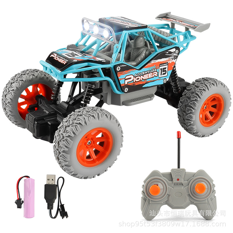 Cross border 1:20 remote control Mountain Climbing bike Children remote control car Bigfoot four-way rock climbing bike toy model Item Picture