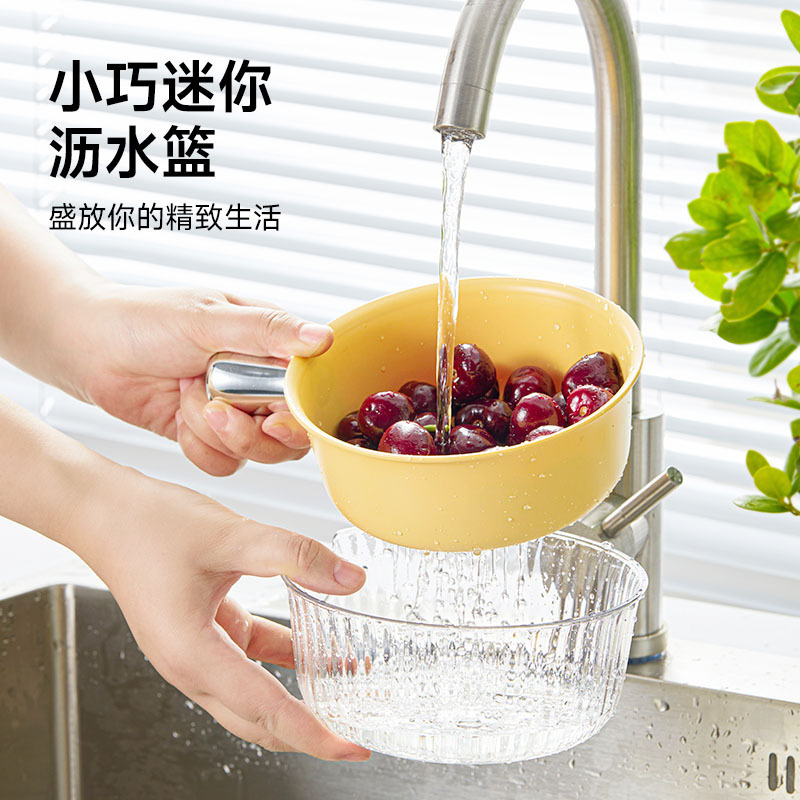 洗菜盆沥水篮/不锈钢沥水盆/沥水篮/不锈钢盆/油盆调味盆产品图