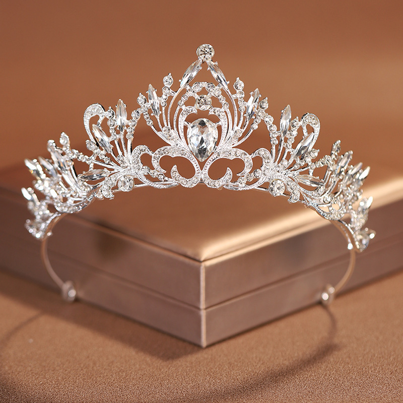 Grand crown bride headwear, 18-year-old princess coming-of-age ceremony birthday performance crown wedding gauze hair accessory crown