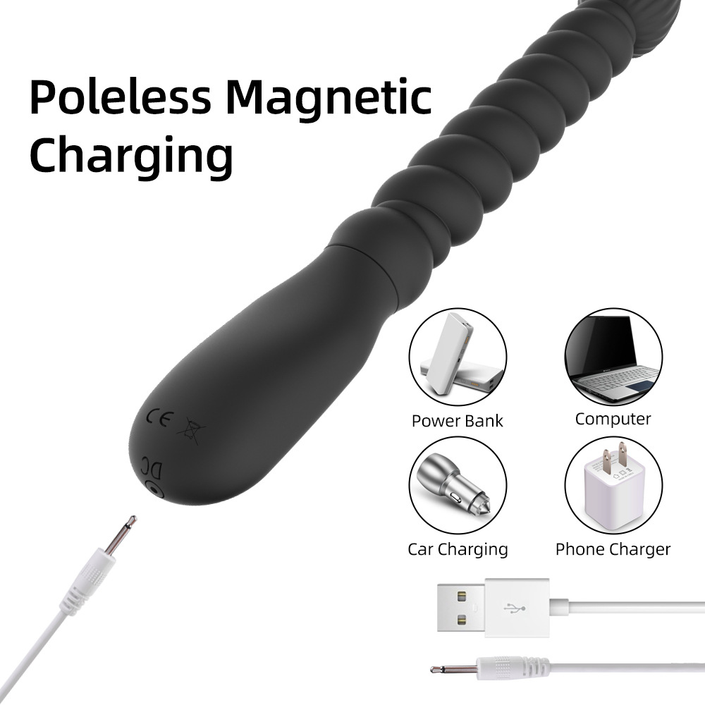 Electric pull-bead anal plug, a masturbator for men and women, is an adult sex toy Specification drawing