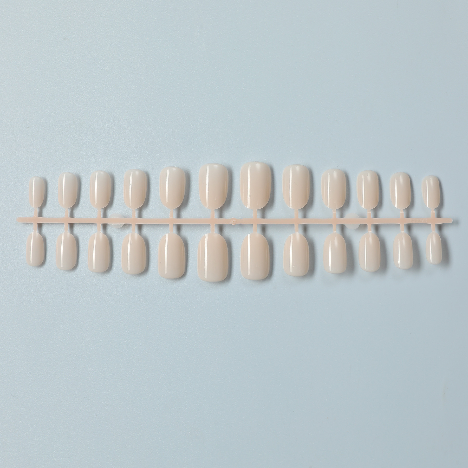 24片圆头条状甲片单根彩色单色指甲整根裸条纯色没有UV封层批发详情图5