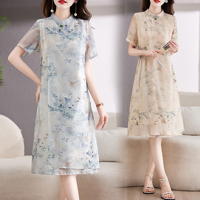 女装/衬衣/短袖/女士衬衣/连衣裙细节图