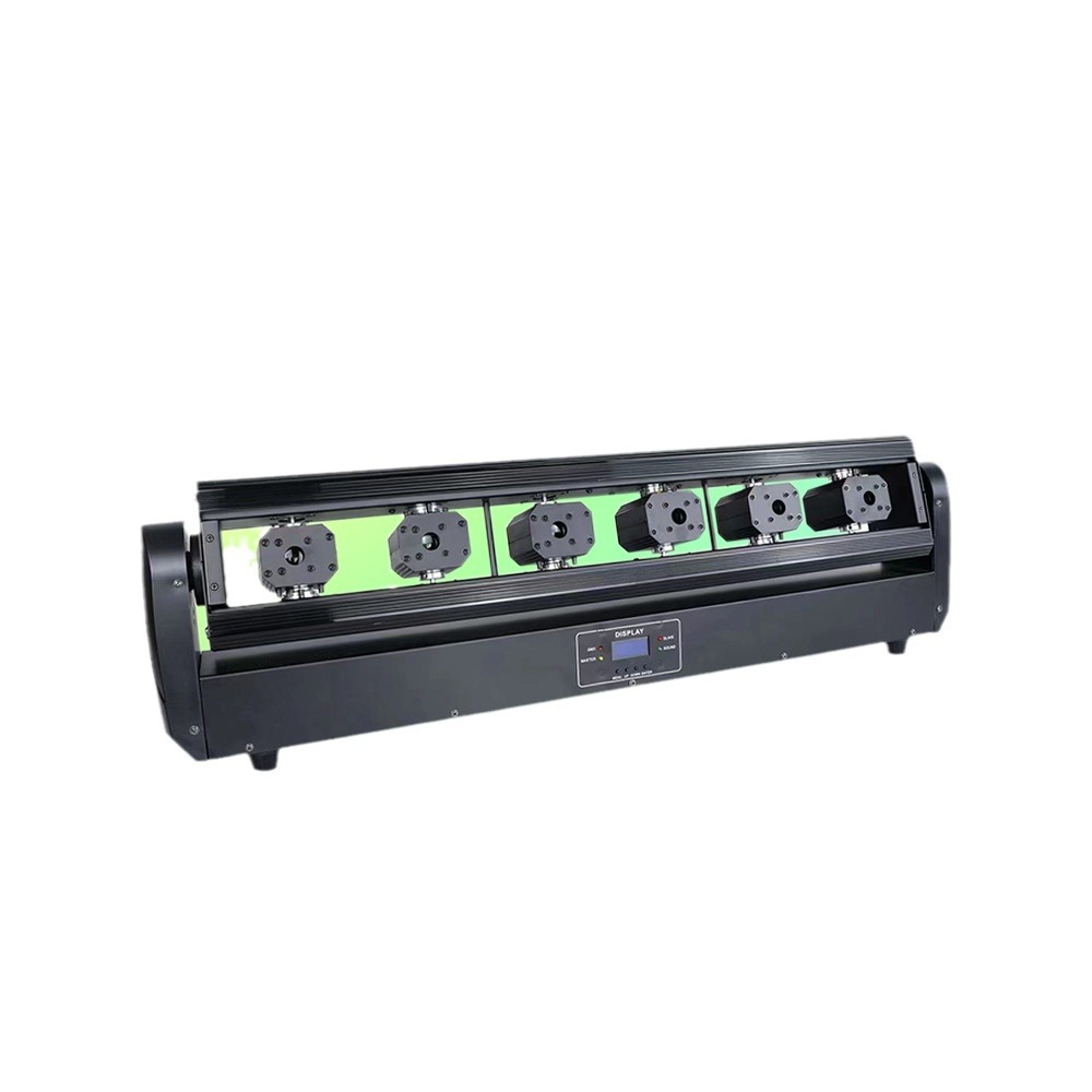 New Ktv Atmosphere Six Eyes Laser Stage Wedding Bar Full Color Self-Walking Laser Shake Head Laser Light Item Picture