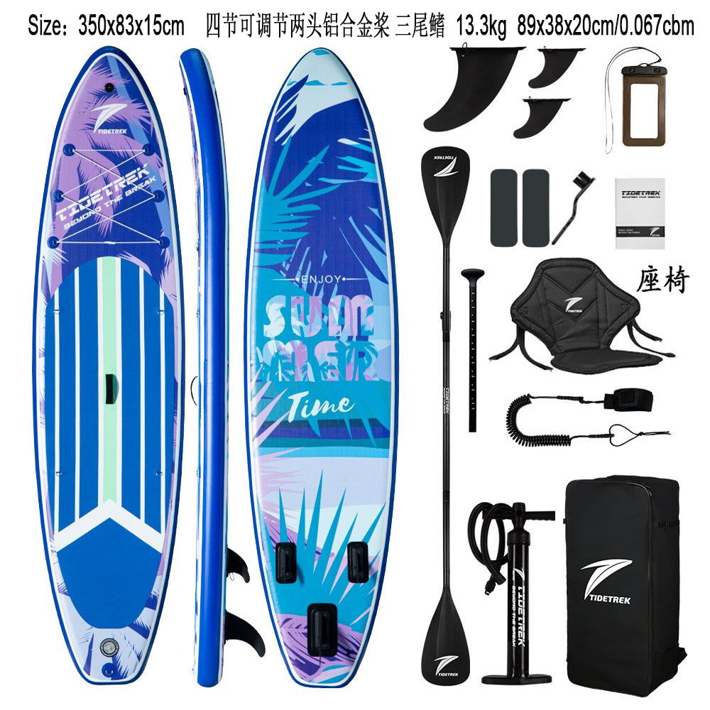 Green Light Forest Inflatable Stand-up Paddleboard Set with accessories, backpack, adjustable paddle, SUP surfboard pic 23