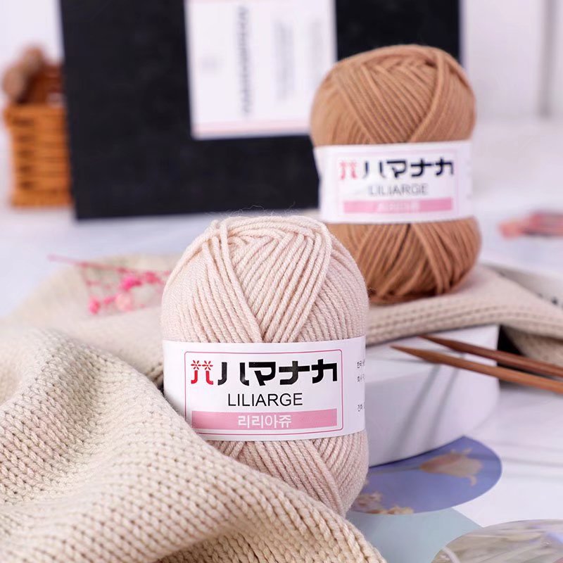 4 Strands Milk Cotton Wool Thread Doll Blanket Baby Baby Children Sweater Shoes Hat Crochet Diy Knitting Bag Wholesale details Picture