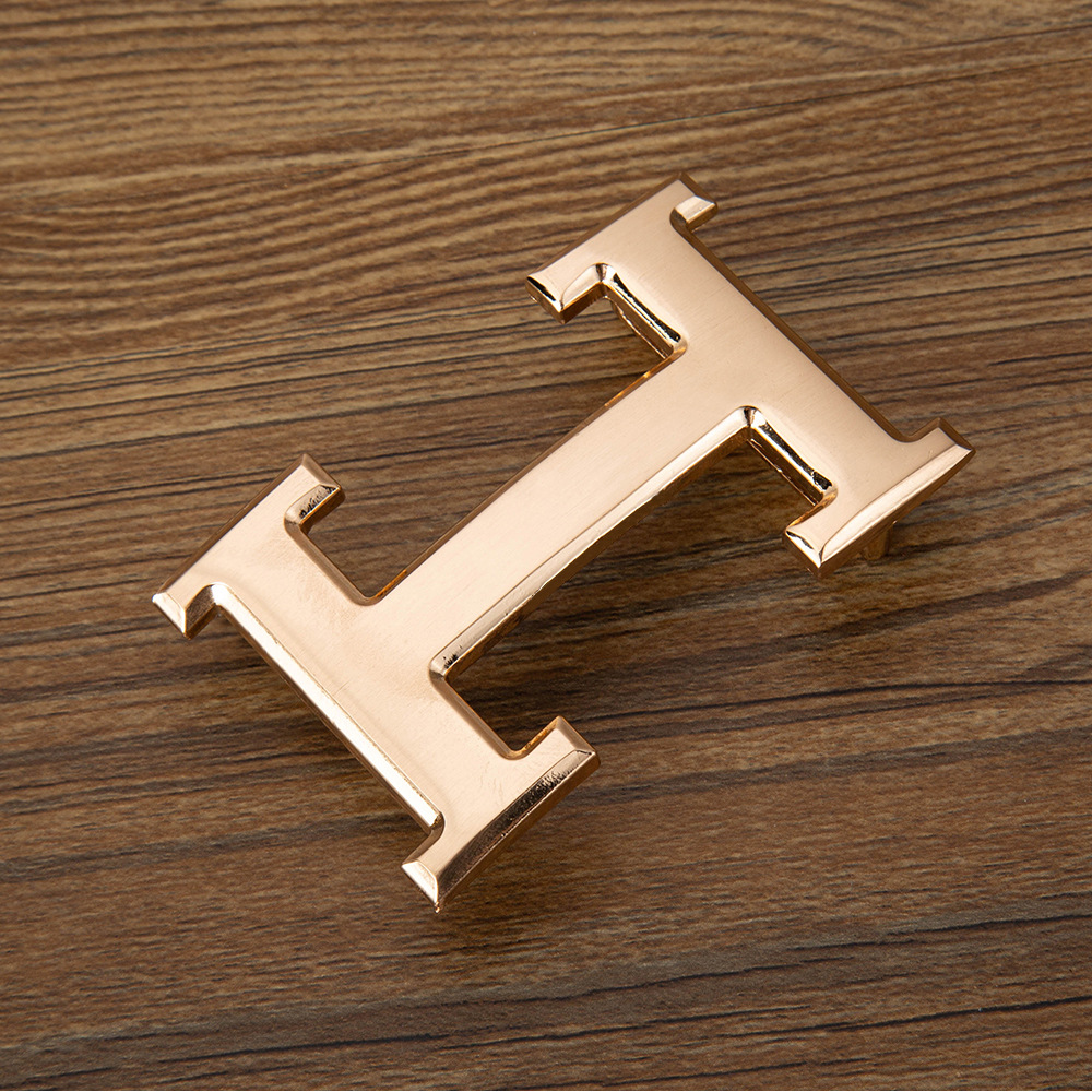 I-shaped belt buckle for men, solid zinc alloy plate buckle 4.0, wide belt buckle for business and casual men, factory wholesale