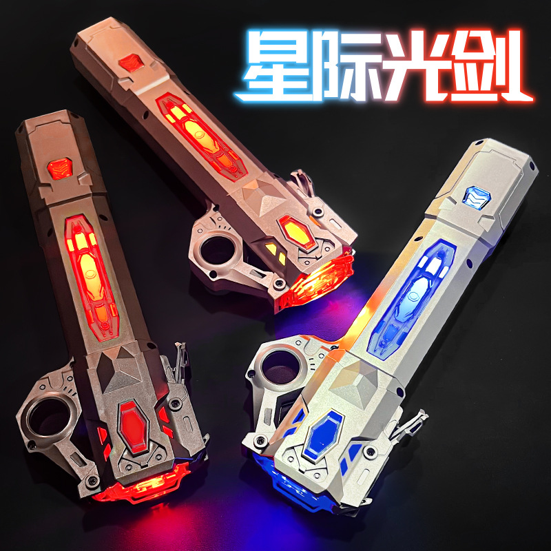 Cross-border Internet celebrity laser sword, genuine Star Wars luminous toy, extendable luminous flash toy for boys wholesale Specification image
