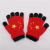 National trend Five-Star Red Flag gloves for children aged 3 to 6, winter cartoon woolen warm gloves for boys, and writing gloves for kindergarten babies Application Scenario