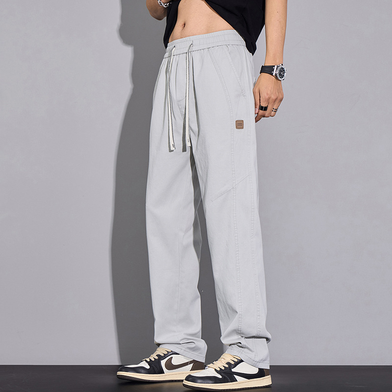 American high street washed wide-leg pants for spring and summer, cotton sporty loose straight-leg floor-length pants, men's casual pants Application Scenario