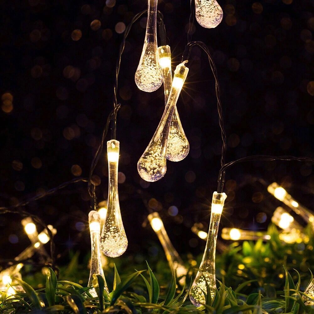 Luyuan Manufacturers Wholesale Bubble Ball Lights String Decorative Christmas Lights Led Battery Lights Usb Solar Water Drop Lights Specification drawing