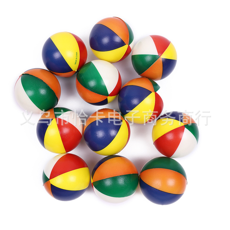 厂家直销76mmPU蓝球发泄球PU玩具海绵蓝球混款桔色蓝球各款式蓝球详情图4
