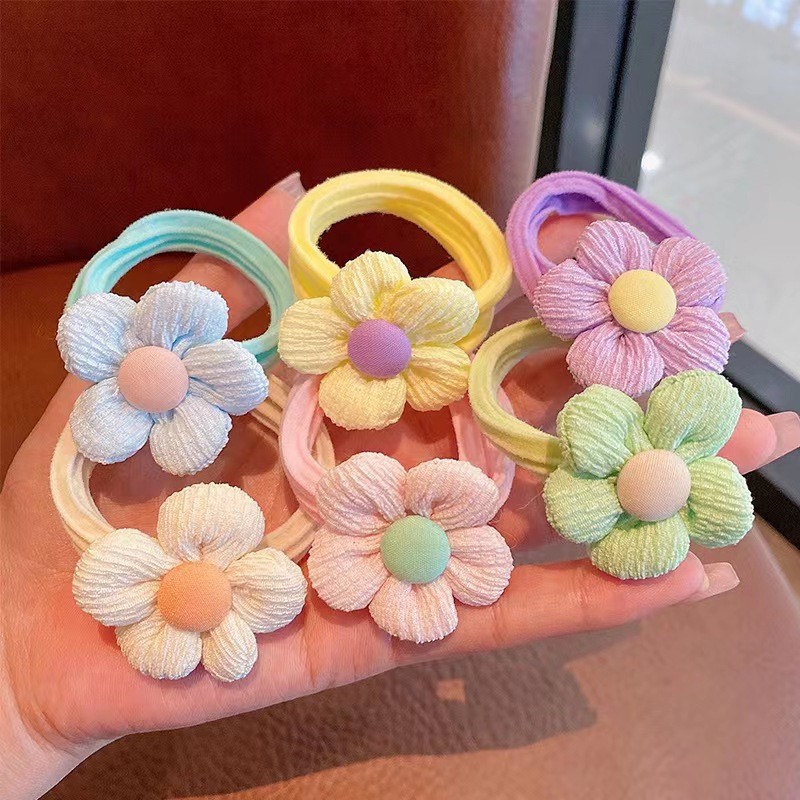 Baby Does Not Hurt The Hair Rubber Band Little Girl's Head Rope High Elastic Durable Girl's Braided Hair Rope Children's Hair Rope Headband Application Scenario