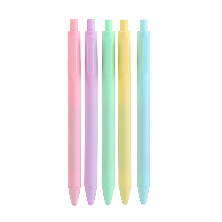Morandi Press gel Pen 0.5mm bullet macaron Press Gel Pen Retro office stationery signature pen Item Picture
