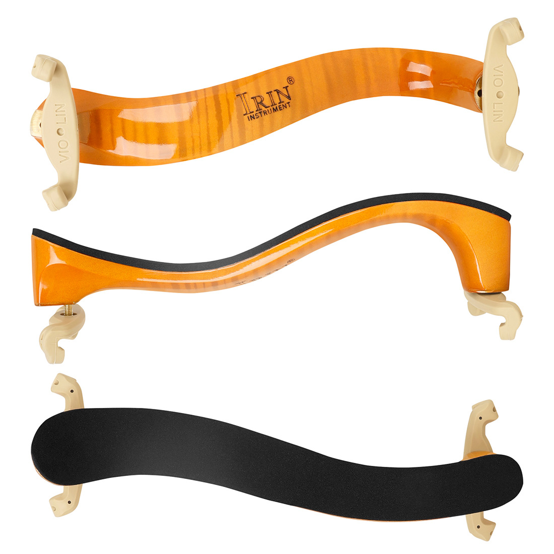 IRIN violin shoulder rest 4/4 Maple shoulder rest thickened adjustable violin rest anti-slip shoulder pad violin accessories wholesale Item Picture