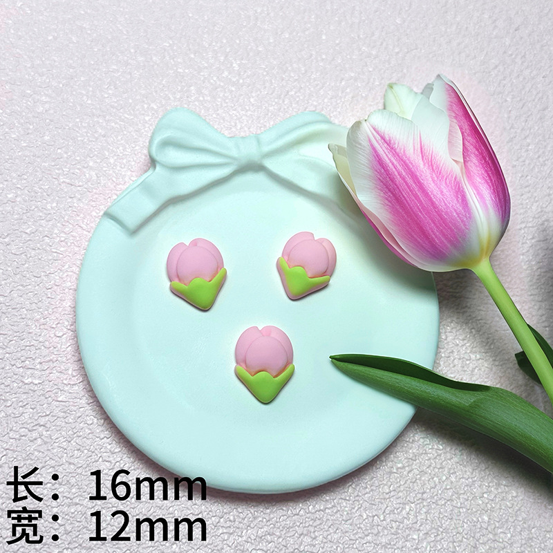 New red cherry blossom-themed resin small accessories, cream glue, diy handcrafted materials for making phone cases, accessories and hair clips pic 12