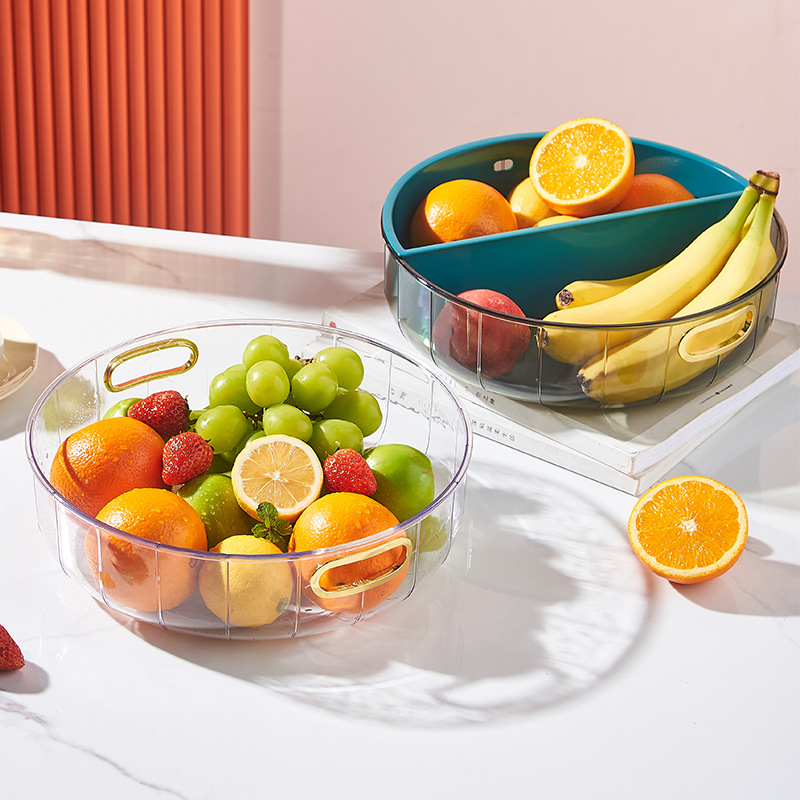 Fruit and vegetable desktop storage basket, kitchen draining and preservation plastic basket, snack storage, sundries, seasoning box organizing basket Specification drawing