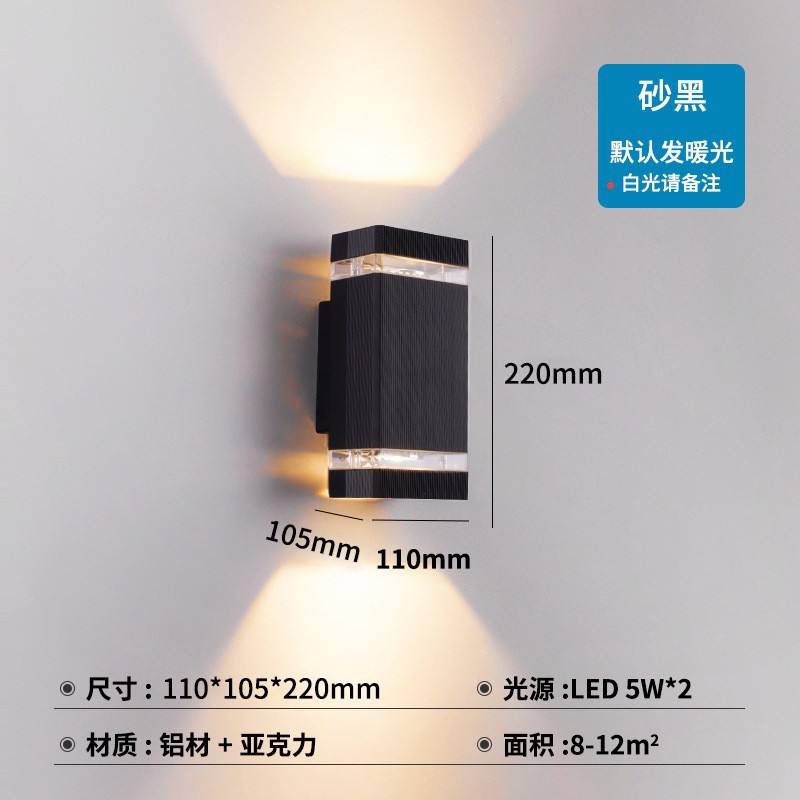Led Retro Outdoor Cross-Border Hot Outdoor Corridor Corridor Balcony Waterproof Courtyard Wall Wall Wall Wall Wall Gauge Wall Lamp Application Scenario