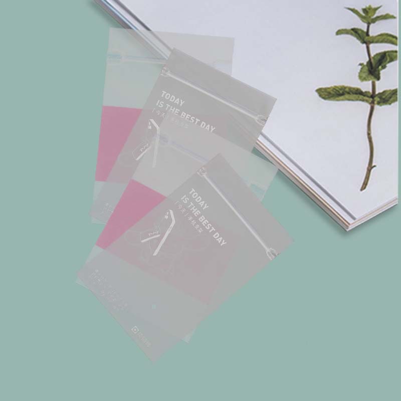 Frosted Self-Sealing Bone Bag Clothing Socks Dust Proof And Moisture-Proof Bag Frosted Bag Cpe Packing Bone Bag Printed Logo details Picture