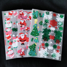 厂家批发OPP平口袋透明塑料袋圣诞礼品包装袋饼干圣诞糖果包装袋