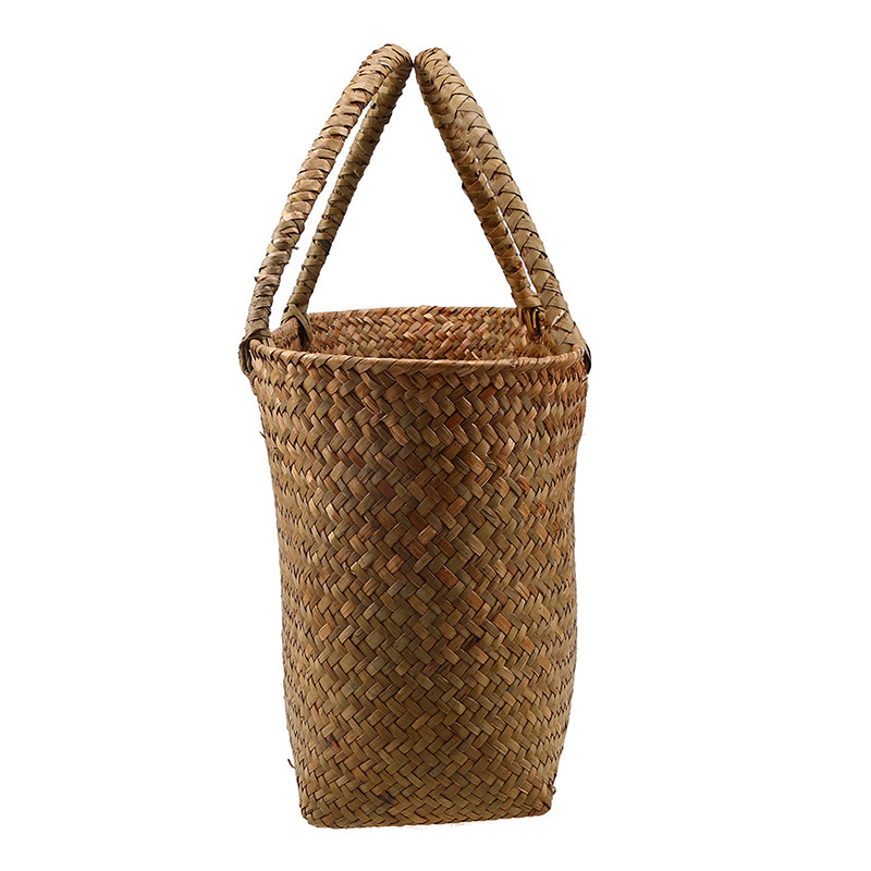Rattan Willow Handbag Wedding Candy Gift Bag Wedding Companion Gift Box Children Bridesmaids Wedding Gift Box Basket Item Picture
