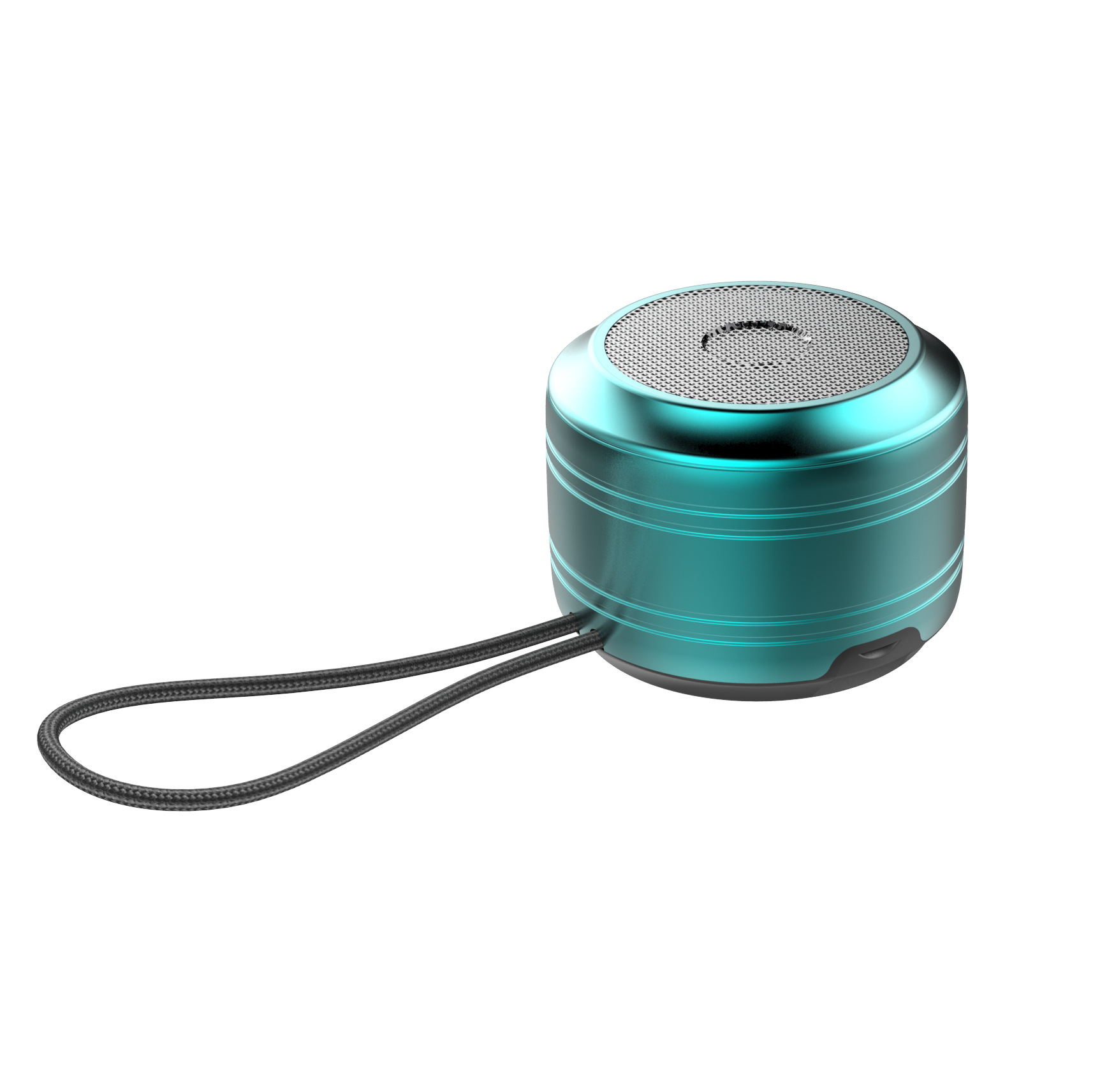 Cross-Border Spot Bluetooth Small Speaker Desktop Portable Tandem Tws Heavy Bass Small Steel Gun Noise Reduction Bluetooth Speaker Item Picture