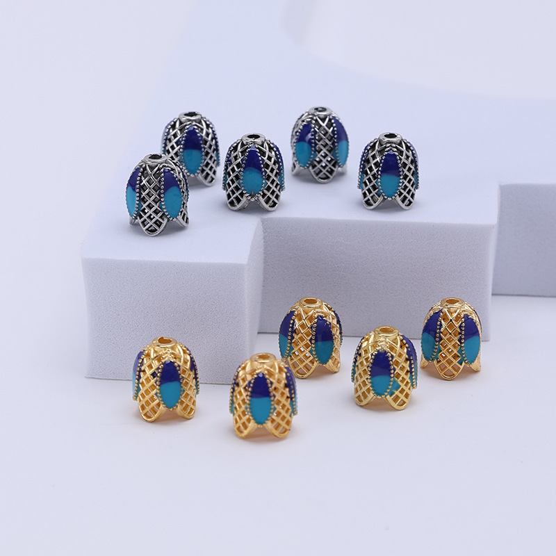 Ccbdiy Accessories Cloisonne Hollow Tassel Hat Drop Oil Tassel Fringe 7579 Specification drawing