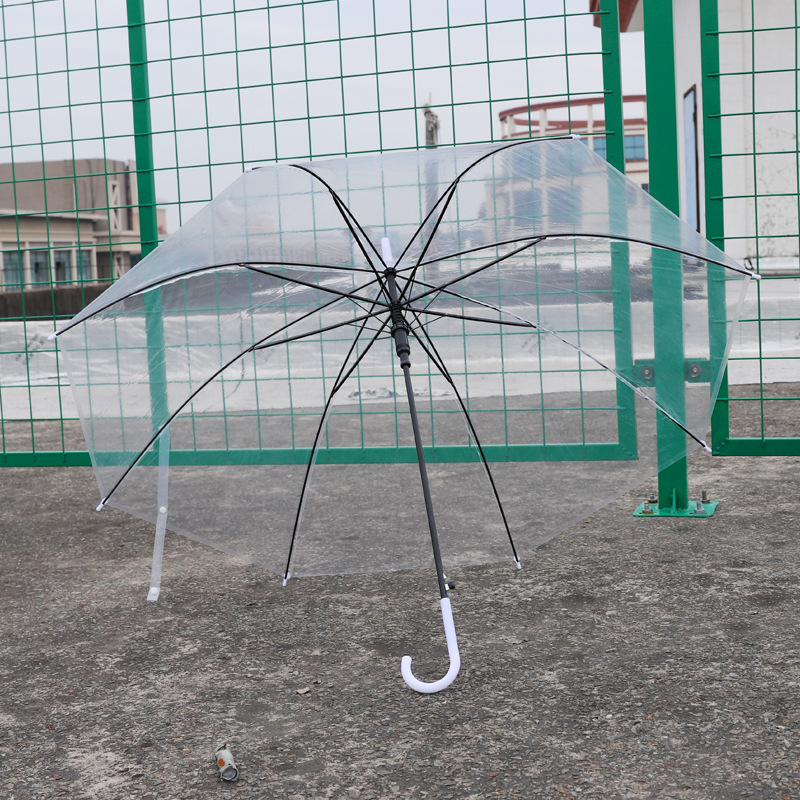 塑料透明雨伞/制logo产品图