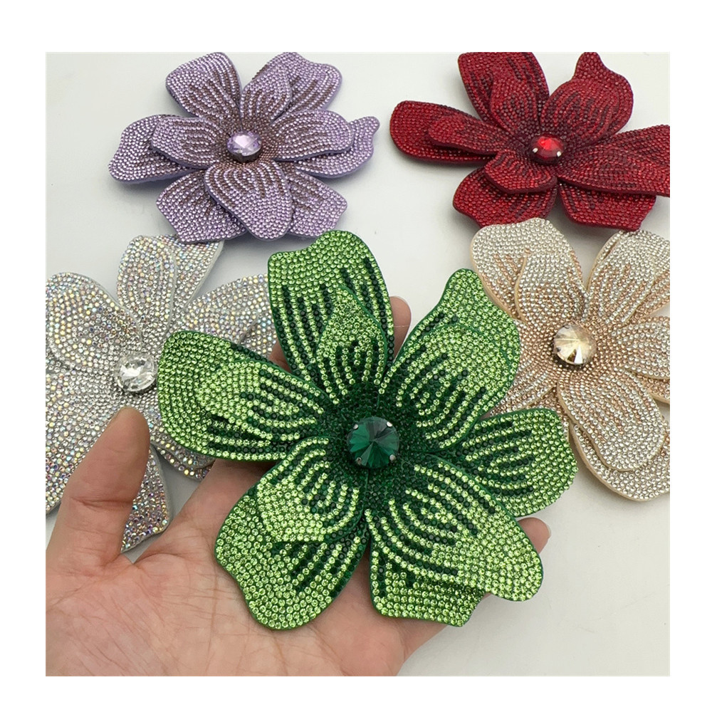 Best-selling water diamond-encrusted three-dimensional flower hair clips, hair bands, hair bands, shoes and accessories, versatile flash accessories, clothing accessories Item Picture