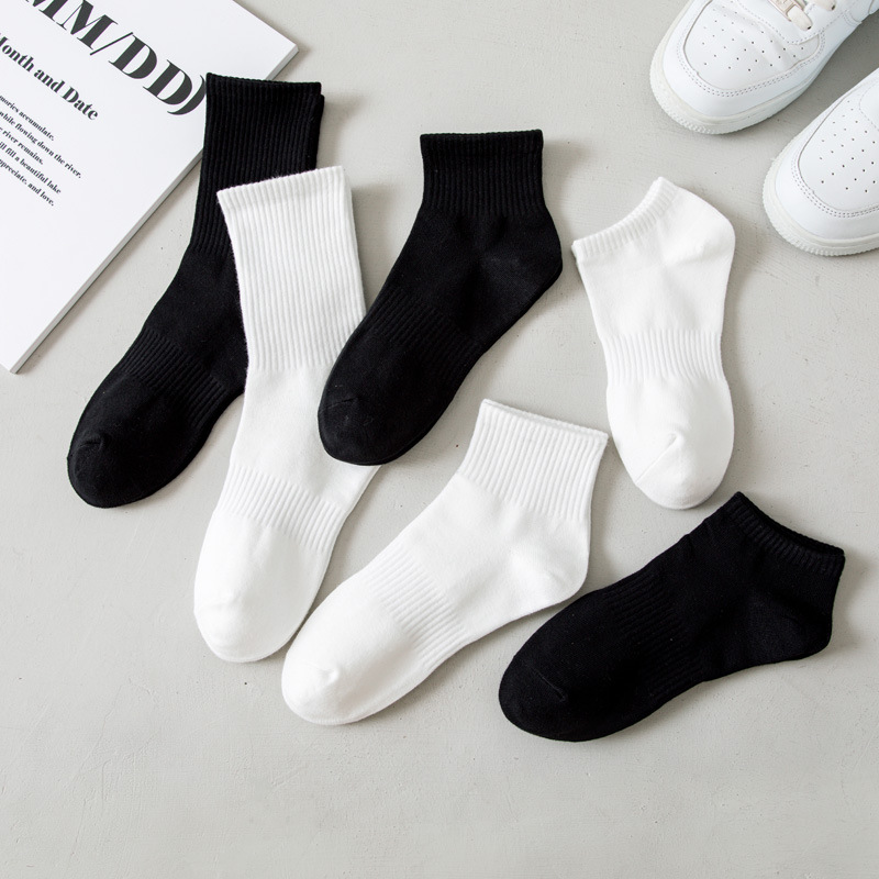 Calcetines de suelo one piece suplex calcetines de hombre calcetines deportivos de caña media transpirable negro blanco pareja medias de hombre y mujer medias de baloncesto primavera verano calcetines slim one piece suplex pic 12