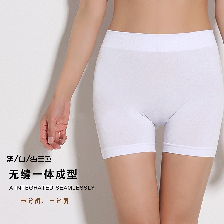 Fábrica de suministro directo sin costuras fat sister pantalones de cinco partes pantalones de tres partes pantalones de seguridad boxer leggings mujeres bragas en stock al por mayor details Picture
