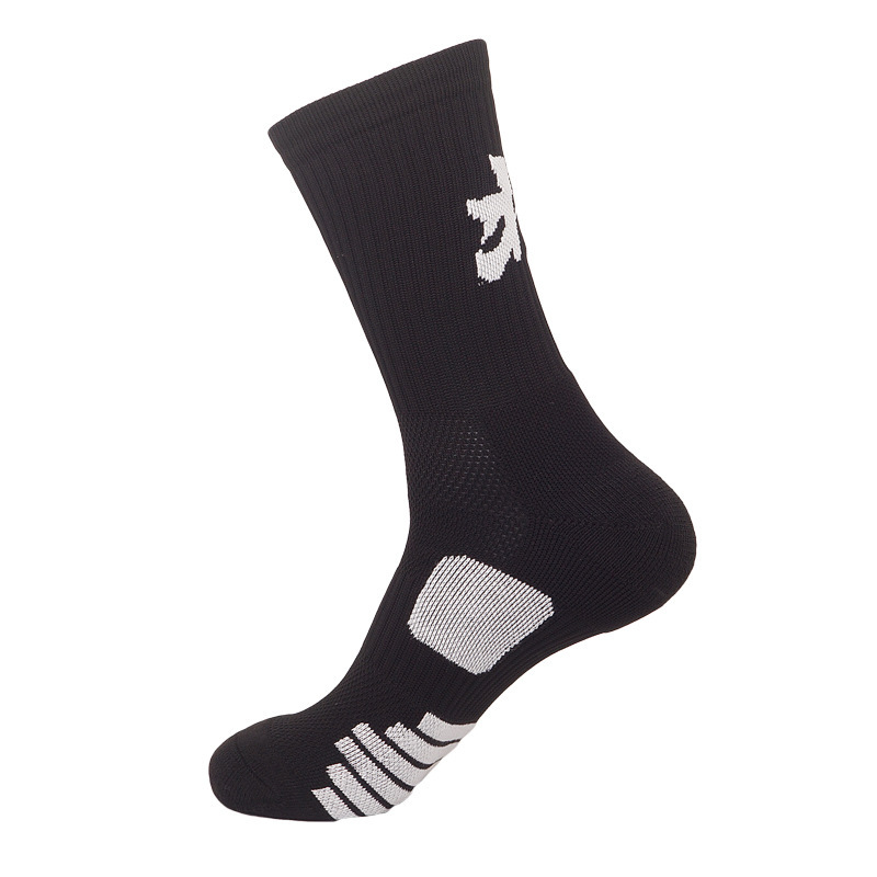 Summer City Basketball Socks Men's Text Socks Actual Towel Bottom Sports Socks Province Mid-Tube Socks Men Wholesale Item Picture