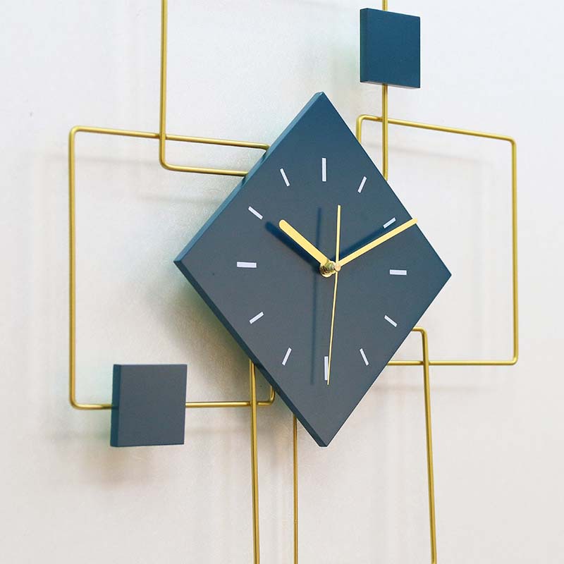Nordic Clock Wall Clock Living Room Personality Creative Quiet Decorative Clock Simple Fashion Atmosphere European Wall Clock Item Picture
